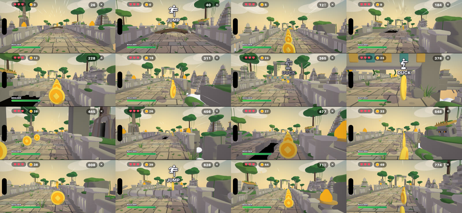 Boulder Bash gameplay